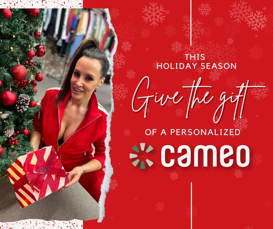 ✨ Surprise your loved ones with the gift of personalized magic this holiday season! ✨ 

A @BookCameo from me is the perfect touch for those who have everything. 🎁 #Cameo #TheRealLisaAnn #HolidayGiftGuide 

cameo.com/thereallisaann