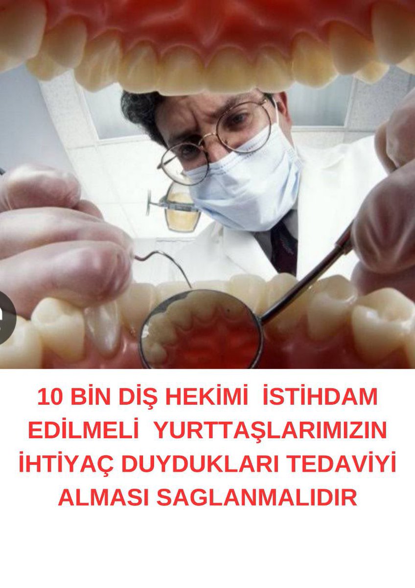 sedatakd47's tweet photo. @drfahrettinkoca kamuda artan hasta yükünün dağıtılması ve her yurttaşın yeterli tedaviyi alabilmesi için atamaların arttırılması vaatlerle kalan aile diş hekimliğinin acilen uygulamaya geçilmesi bu amacla 10 bin diş hekimi alınmasını 2023 yılı bitmeden talep ediyoruz
#AileDiseİstihdamVakti https://t.co/cGkSwfWRFq