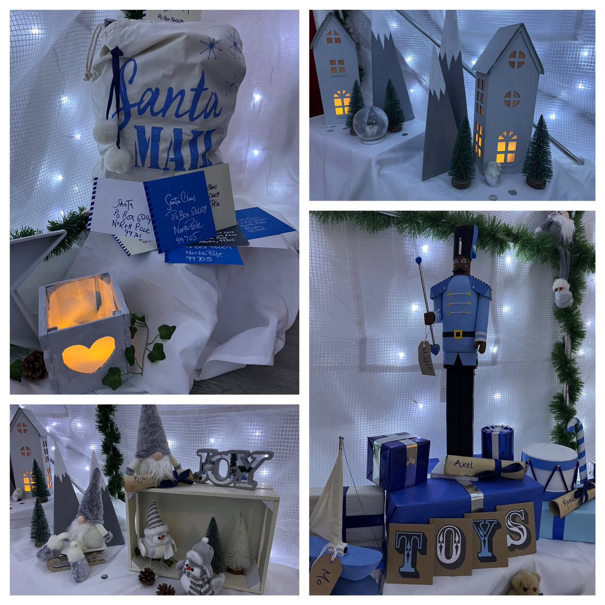 HTMISTERK's tweet photo. @MattHattDesign has worked his magic once again creating an amazing grotto at school. Someone said it was better than the expensive commercial ones! Think he’s happy with that review! https://t.co/2YUw8FJaeY