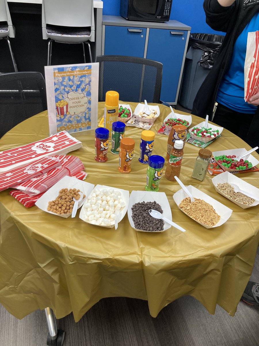 Library4Liberty's tweet photo. @ljhpatriots Popping through December Ts grab your popcorn and dress it up with your favorite toppings #proud2Bljh #RISDBelieves https://t.co/nSSWJlHztZ
