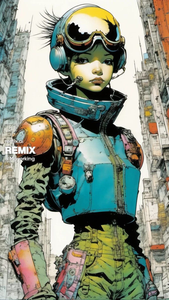 MayorKingAI's tweet photo. 🚨Illustration by Jamie Hewlett and Yoshitaka Amano

💬Illustration by Jamie Hewlett and Yoshitaka Amano,[character],  [environment],   punk caricature character with fantasy elements, bold  lines, vibrant colors, dramatic shading with delicate, dreamlike details

📜I merged the styles of Jamie Hewlett and Yoshitaka Amano, creating illustrations that blend the urban and the fantastical. I used Hewlett's bold lines and vibrant colors with Amano's dreamlike, ethereal details, achieving a unique visual harmony. 

⚙️I made this prompt in Remix using the MixerXL model with an aspect ratio of 9:16, it works well with any generative AI.

Check out the ALTS for more inspiration. 
             
♻️If you liked the prompt, give it a like and RT, share with your friends

#PromptShare  #AIArtworks  #aiartcommunity #RemixCollab