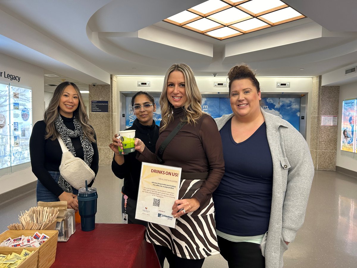 Thank you to Johnston Group for providing our staff with a free coffee, tea, or pepsi product! We really appreciate it!