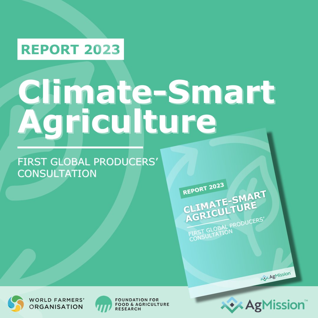 📢#WFO & @FoundationFAR, under @Ag_Mission, reveal first Producers #GlobalConsultation key findings on #ClimateSmartAgriculture at #COP28 . A crucial step in building bridges between #farmers and scientists for #ClimateSolutions.👨‍🌾➕🔬=🌍 📘Read more: bit.ly/AGMissionCSARe…