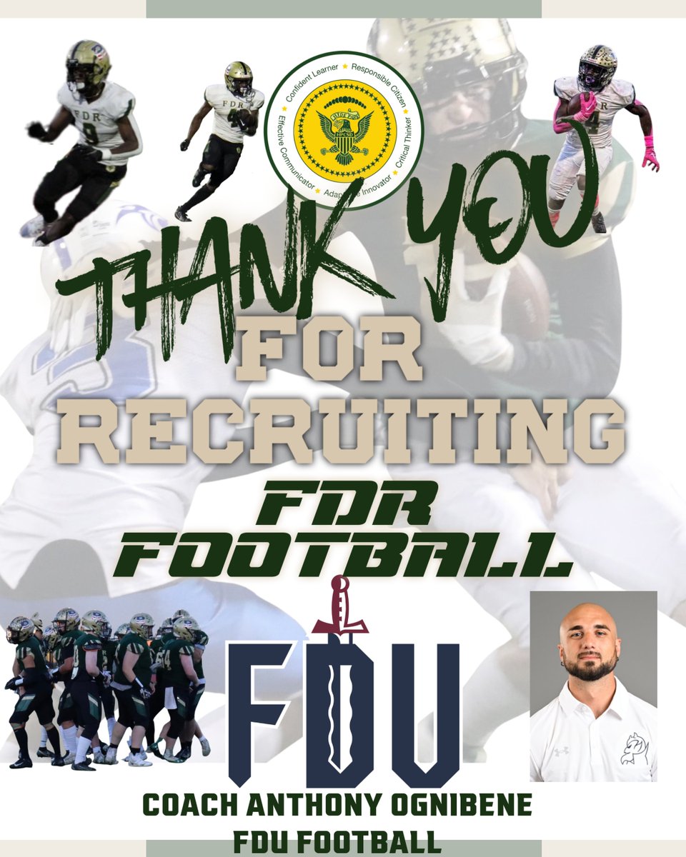 CoachKenBarger's tweet photo. Huge thank you to our friend @CoachOgnibene for stopping by #THEPARK to recruit the Presidents. FDU has one of our own Macario on the current roster and is a great option for our players! @athleticshpcsd @hpcsdny @dr_p_roman @pjsports @nymadefootball https://t.co/z2qElEOMG2