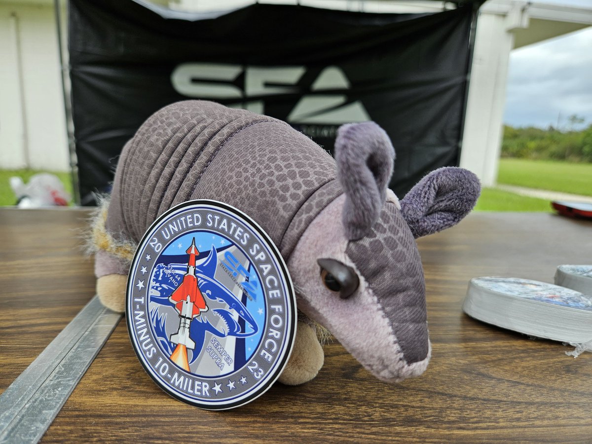 James_W_Draper's tweet photo. Space Force T-Minus 10-Miler packet pickup in full force!
#museum #museums #Space #History #spaceforce #ussf #FollowRupert #runspaceforce #capecanaveral #spacecoast #lovefl @ccspacemuseum https://t.co/EINl0jszD7