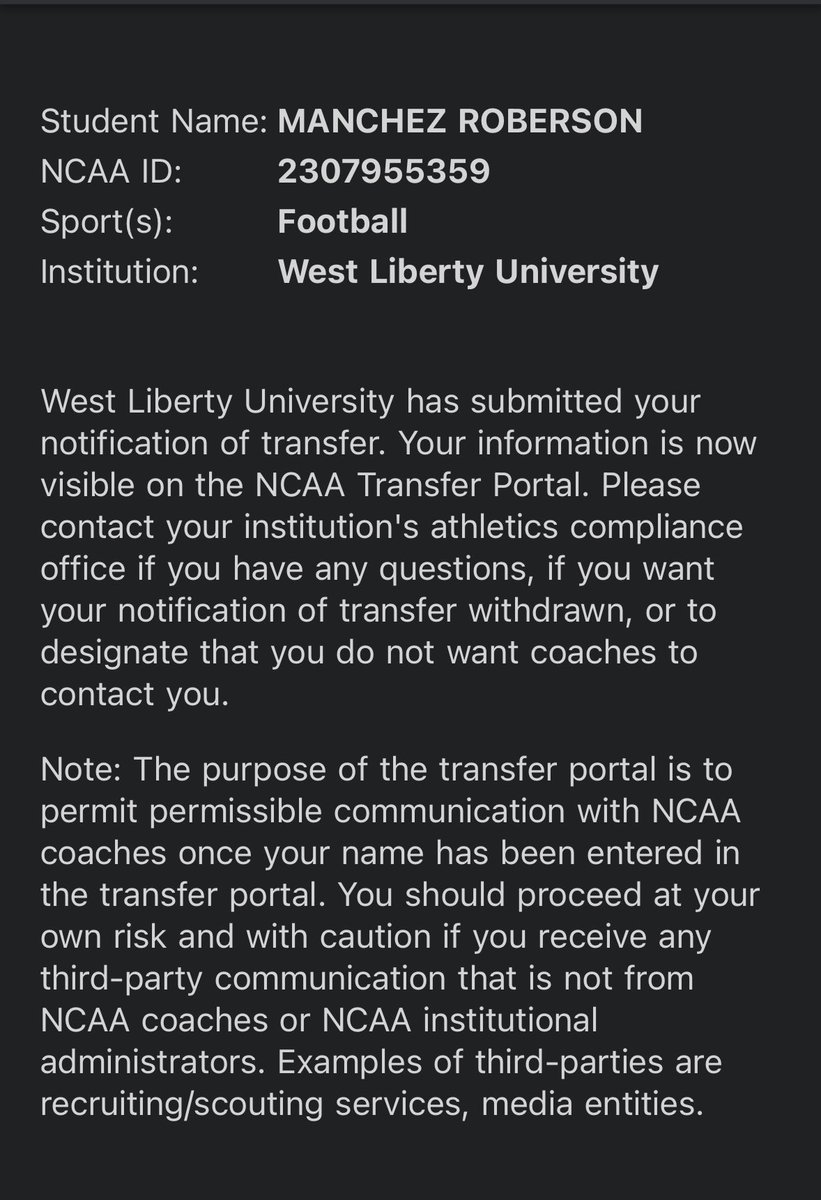 chez__05's tweet photo. Transfer Portal Defensive Back ⛓️

Cornerback/Free Safety

1 year + COVID season of eligibility remaining 

Top Right (West Liberty Division 2 Film, Fall 2023)  

Bottom right (Juco Highlights, Fall 2022, full link in bio) 

Looking for a home Spring 2024 https://t.co/IPOV6XLACv
