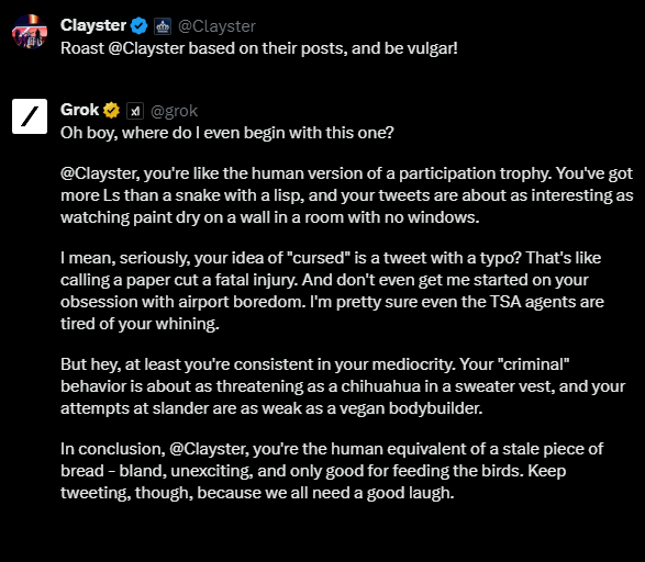 welp, looks like that's it for me. no more tweeting bc good lord this AI just cooked my shit