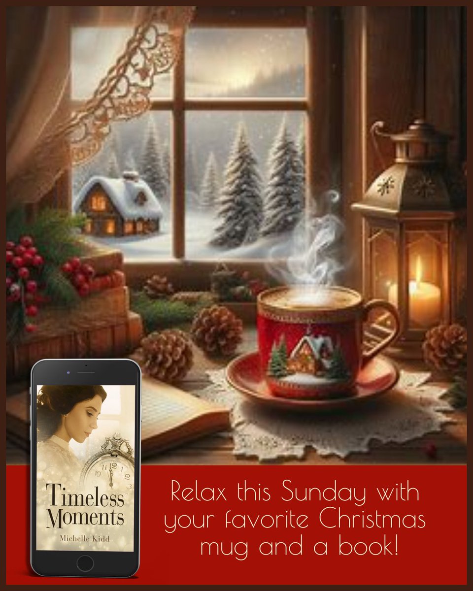 Enjoy a day of rest when you curl up with a book and your favorite Christmas mug. Love #romance and #timetravel? Treat yourself to Timeless Moments for only $3.99. #SundayReads
amazon.com/Timeless-Momen…