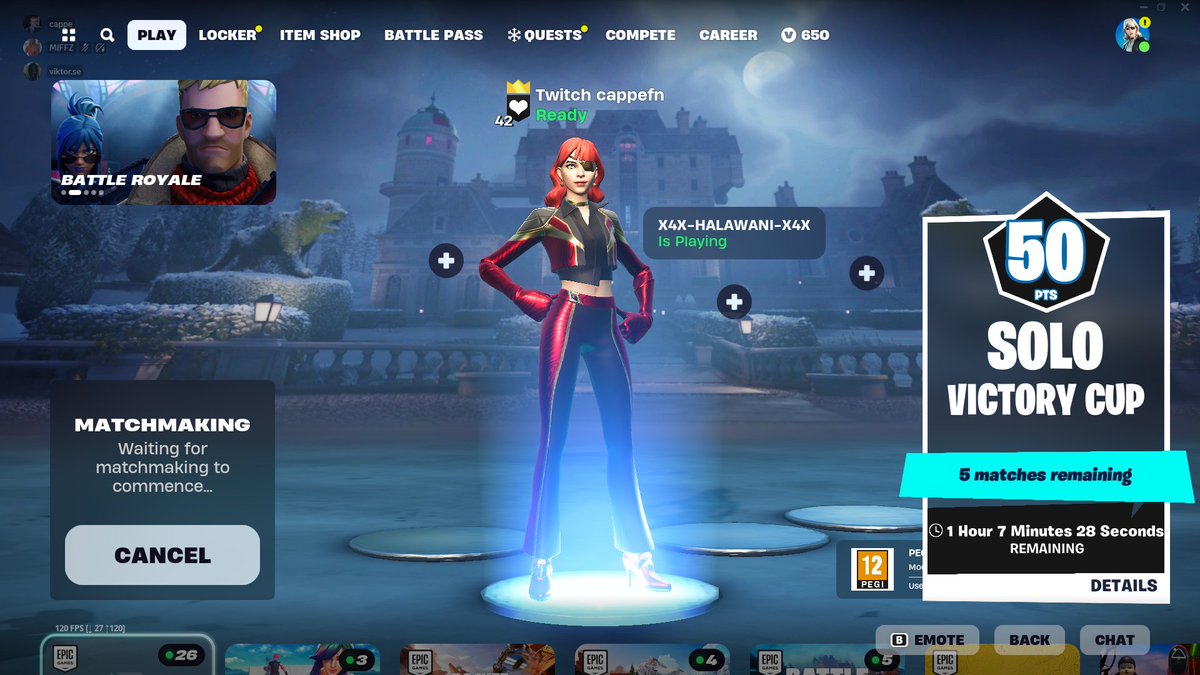 cappefnr's tweet image. ingame it says 65 but lobby 50????