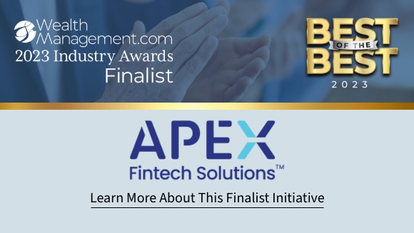 At the 9th annual Wealth Management Industry Awards, @apexfintech was recognized as a Finalist in the category of Custodians, Technology for their Onboarding Edge. Learn more: bit.ly/3QG9yRr Sponsored by @apexfintech #Wealthies