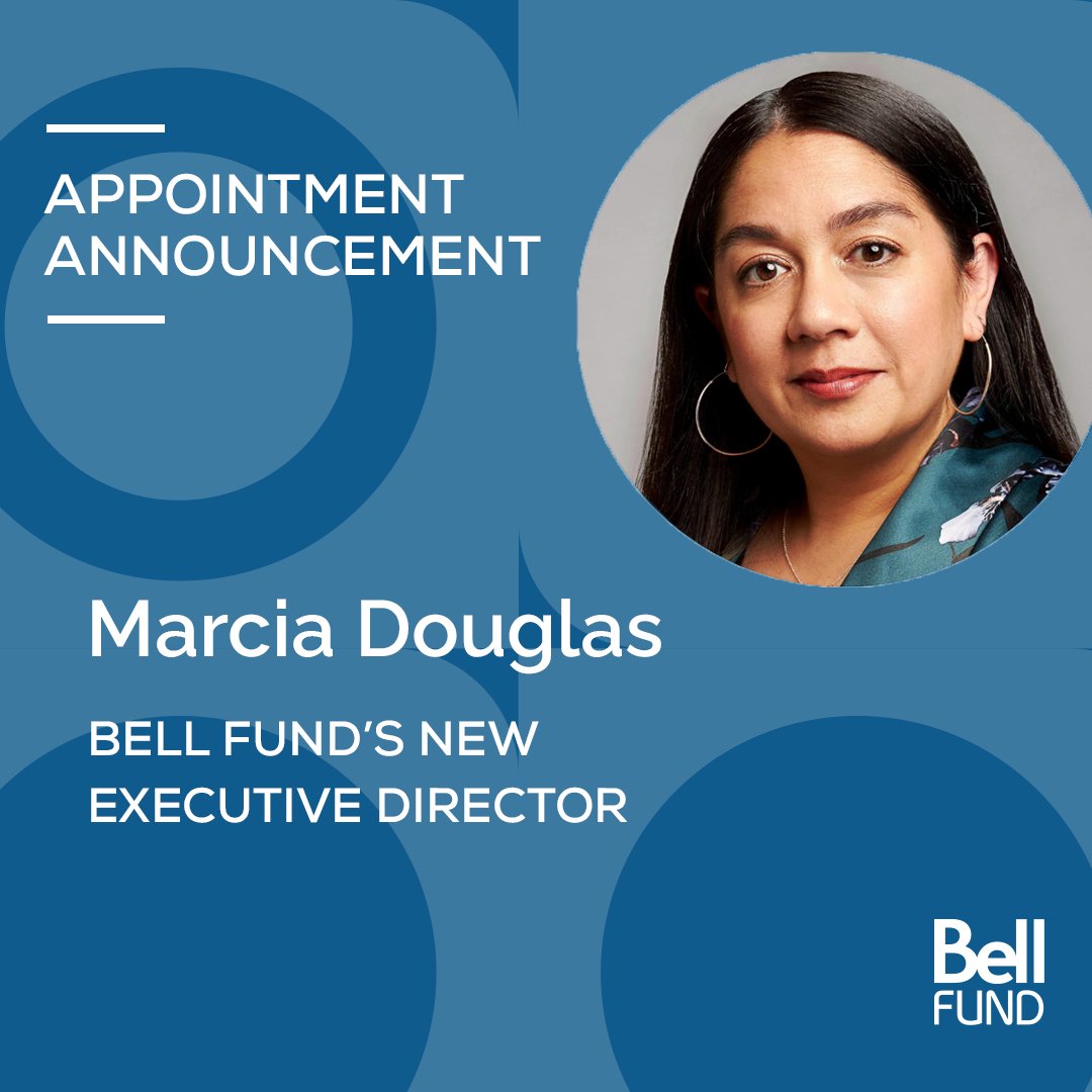 The Bell Fund announces that industry expert Marcia Douglas will be joining as its new Executive Director, effective January 1st, 2024. Welcome, Marcia! bellfund.ca/marcia-douglas…