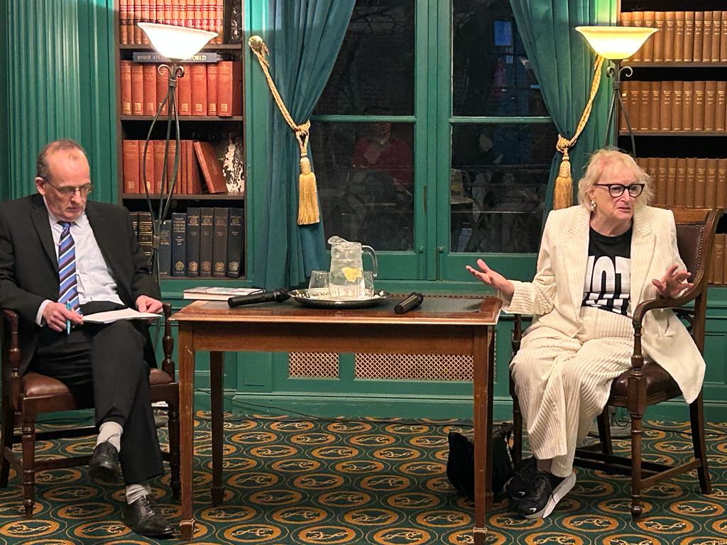LiverpoolSalon's tweet photo. Another fabulous evening @TheAthenaeum1 for 
@LiverpoolSalon @LivUniPol event 

Marcia Williams: The Life and Times of Baroness Falkender      

With biographer, Linda McDougall in conversation with @Kevin_Hickson

Thanks to all who attended! https://t.co/zxULXLZwPZ