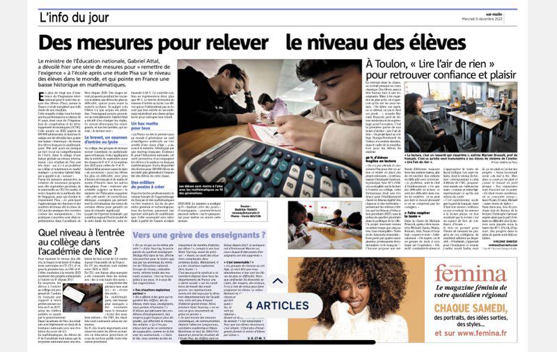 Mise à l'honneur d'un de nos projets innovant
<a href="/NatachaChicot/">Natacha Chicot</a> <a href="/dasen_sieye/">Mathieu Sieye</a> <a href="/CardieNice/">CardieNice</a>