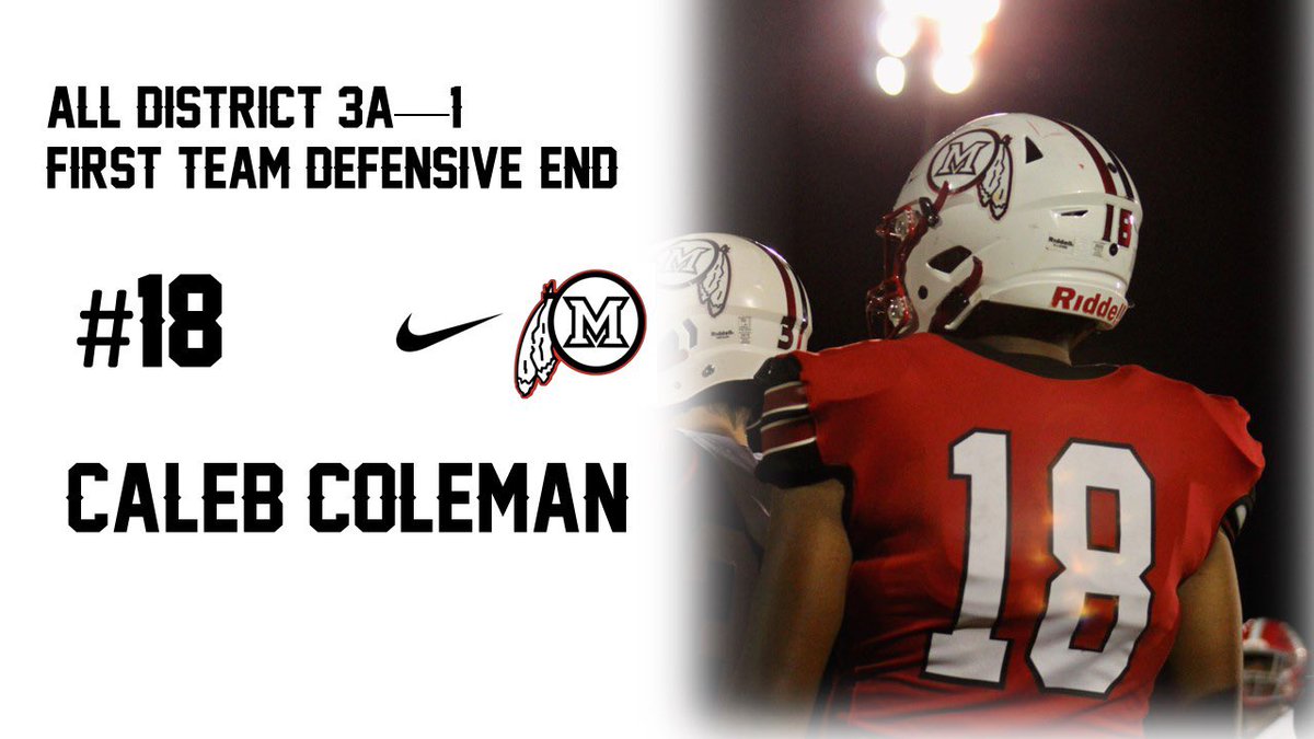 EXTREMELY proud of these young men. Well deserved!! 
District 3A-1 Awards:

Kaiden Cue-Safety of the Year
Cole Kennedy-LB of the Year
Chris Smith-First Team LB
Caleb Coleman-First Team DE

#CHOP