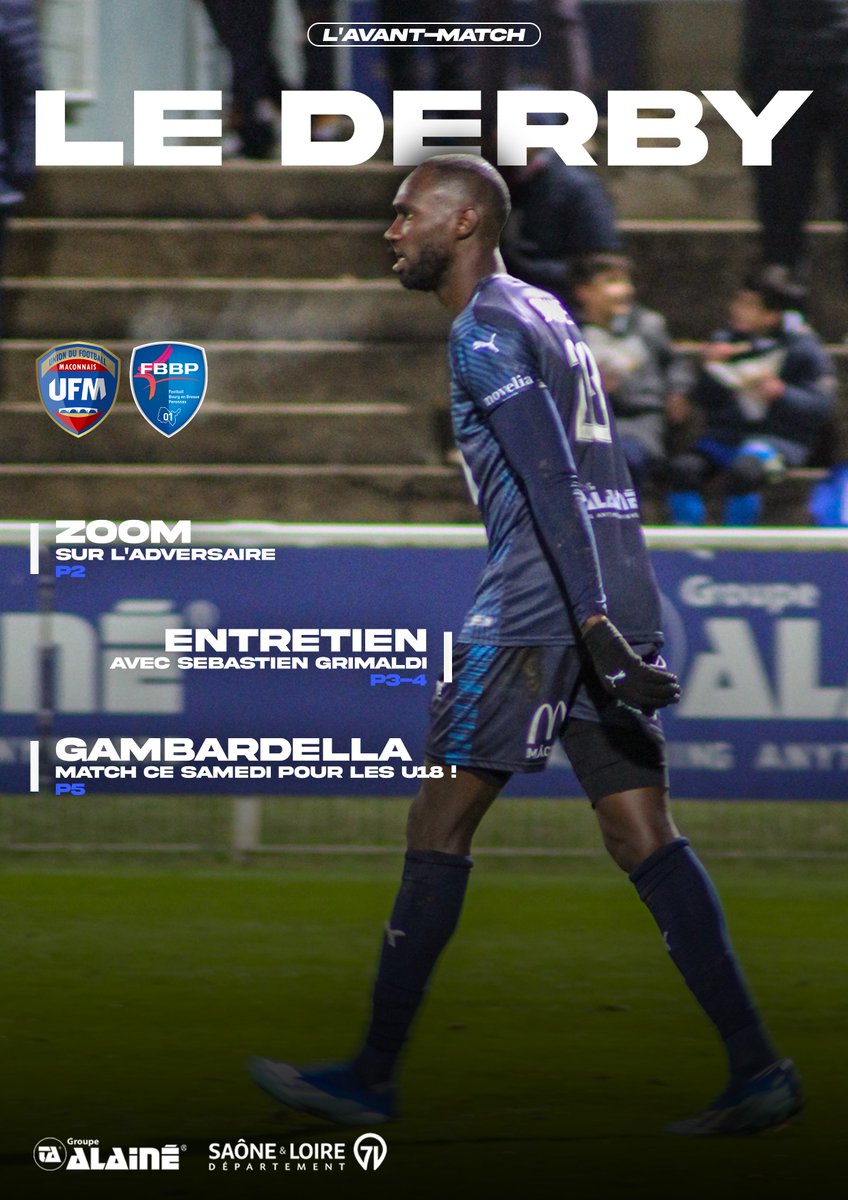 #UFMFBBP01 𝗟'𝗔𝗩𝗔𝗡𝗧-𝗠𝗔𝗧𝗖𝗛 🗞

Découvrez l'avant-match de cette 8ème journée de 𝗡𝗮𝘁𝗶𝗼𝗻𝗮𝗹 𝟮 !

➡ urlz.fr/oQ9r