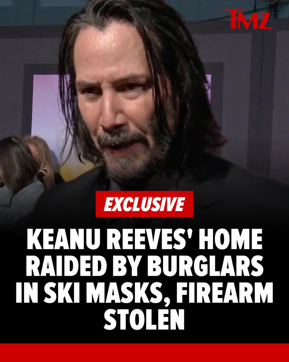 TMZ's tweet photo. Keanu Reeves' home has once again been targeted. https://t.co/1bjUwmq0Yw https://t.co/SqngzIU1AL