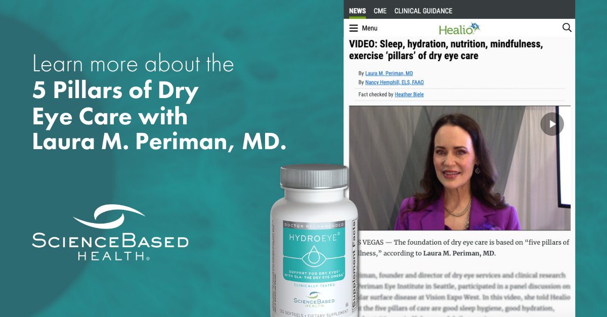 #ICYMI @Dryeyemaster Laura M. Periman, MD, shared her "five pillars of wellness" at Vision Expo West 2023. Watch the <a href="/GoHealio/">Healio</a> video to hear about Dr. Periman's approach to wellness and #DryEye care ➡️ bit.ly/3ZLyR7p