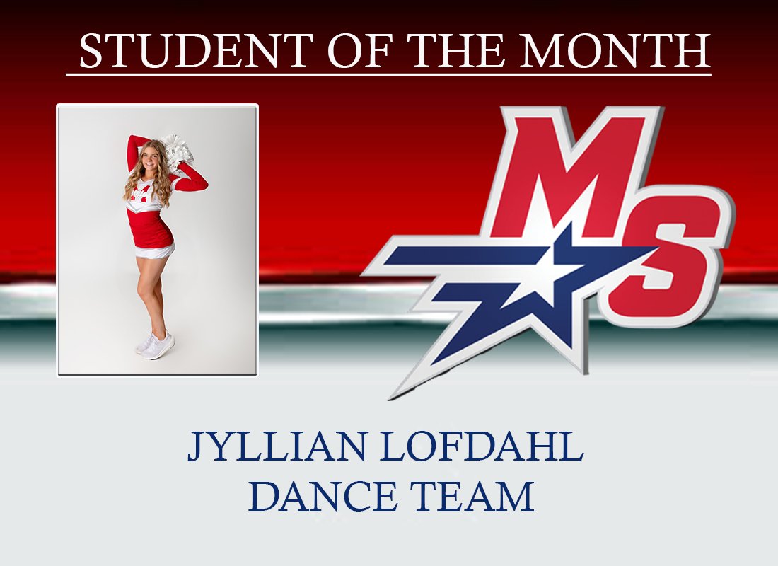 Jyllian has been an incredible addition to our team. Her work ethic and determination are unmatched and she brings so much energy to everything she does. Great work, Jyllian! <a href="/MSDanceTeam/">Millard South Dance Team</a> #TPW