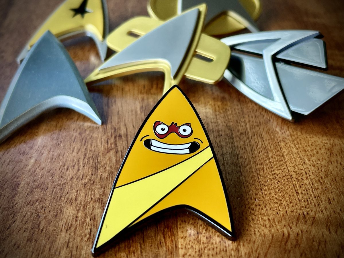 **Giveaway**
Follow and RT for a chance to win a new #LowerDecks Badgey Pin! Winner announced this weekend.

Having a bad day? Work sucks? Car troubles? Too many bills? Don’t worry, just blame it all on Badgey!

herowithinstore.com/collections/st…
#StarTrek #StarTrekLowerDecks