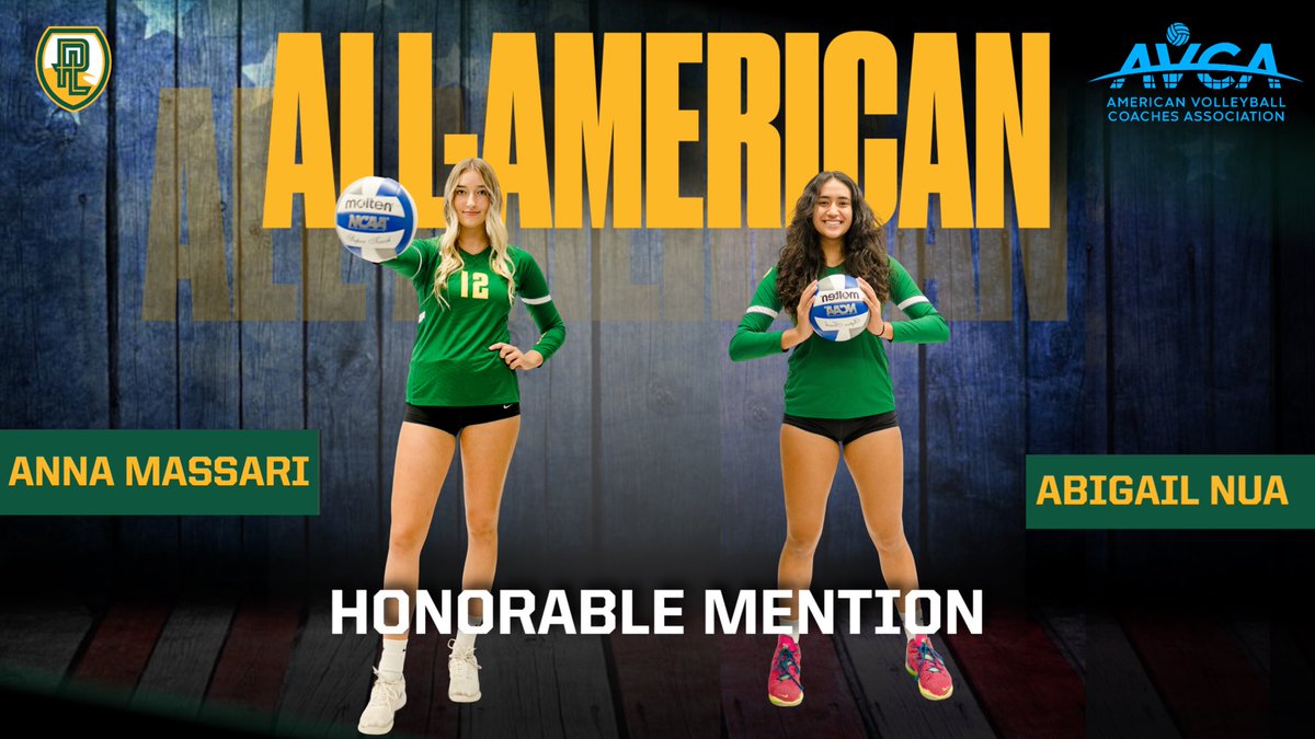 Congratulations to Anna Massari and Abigail Nua for being named <a href="/AVCAVolleyball/">AVCA</a> Honorable Mention All-Americans!

avca.org/award/2023-avc…