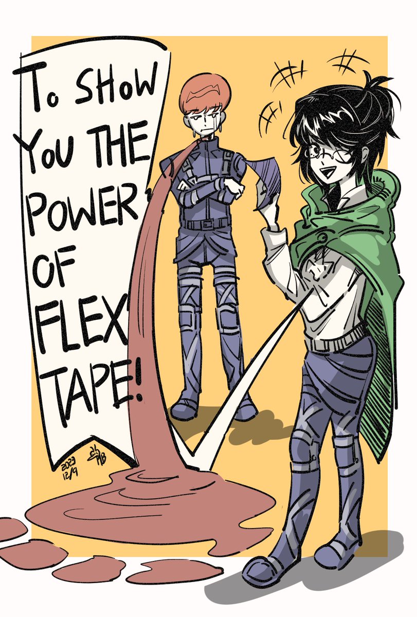 PeakingLbeetle's tweet image. The power of flex tape
#flohan