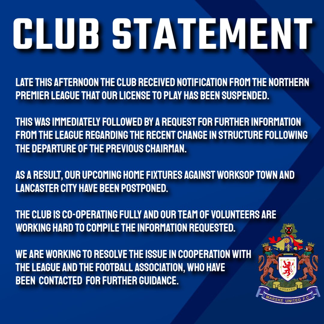 Marske United FC tweet media