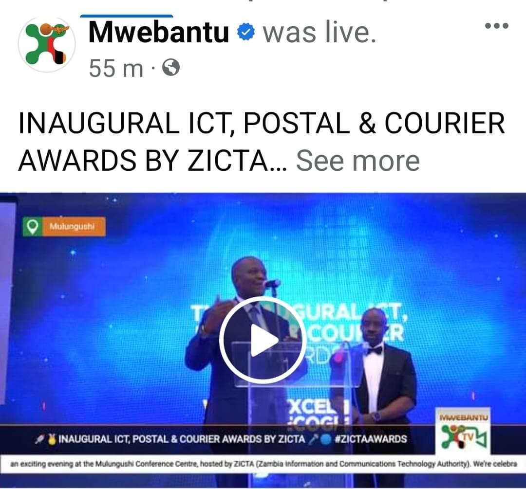 Ndipo mu Zambia muli tuma award ceremony napapata🙆🏽‍♀️. Kunasala chabe best jomba cadre and most powerful Papa award.