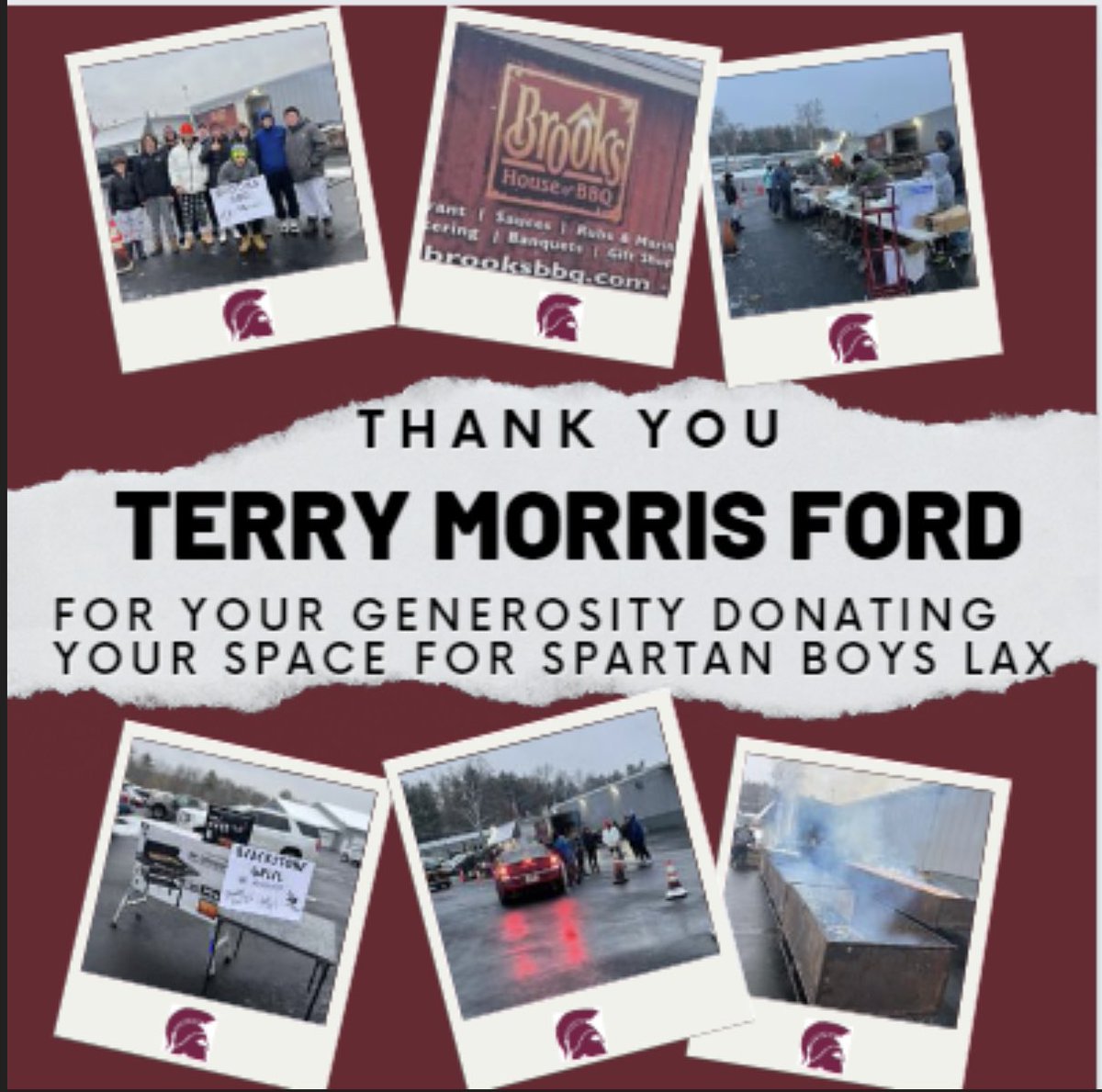 Thank you to @morrisfordburnthills for your generosity once again for the donation of your parking lot to the Spartan Boys Lacrosse Brooks BBQ! Thank you to each, and everyone of you that supported us! Sold out once again!!