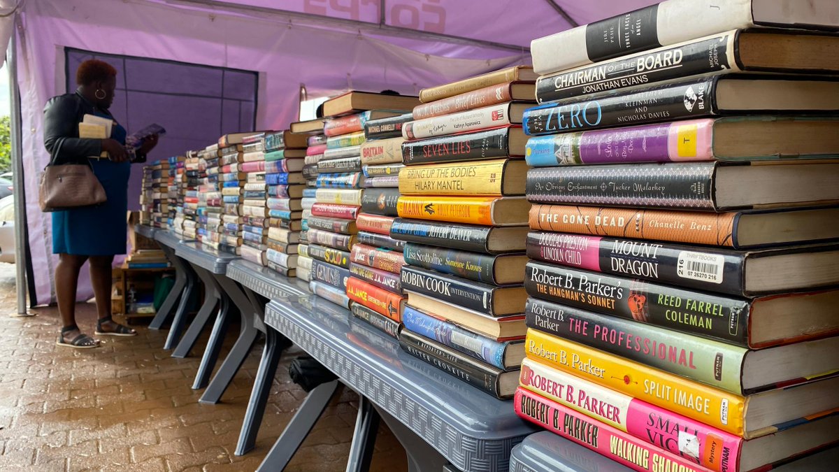 This is my office for the entire month of December...come buy books at cheaper prices at Forest Mall lugogo in the parking...its the biggest charity book sale. We.are open daily from 8am to 8pm.