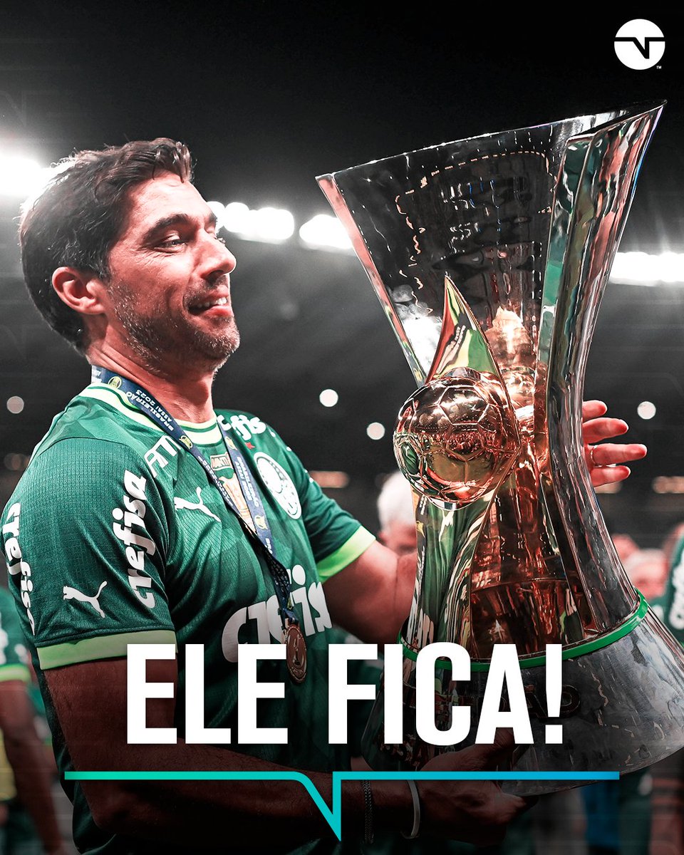 TNTSportsBR's tweet photo. A NOTÍCIA QUE TODOS OS PALMEIRENSES QUERIAM LER! O  Verdão anunciou nesta sexta-feira que Abel Ferreira vai continuar no clube pelo menos até o final de 2024! 🐷🟢 https://t.co/tOZwizrnGb