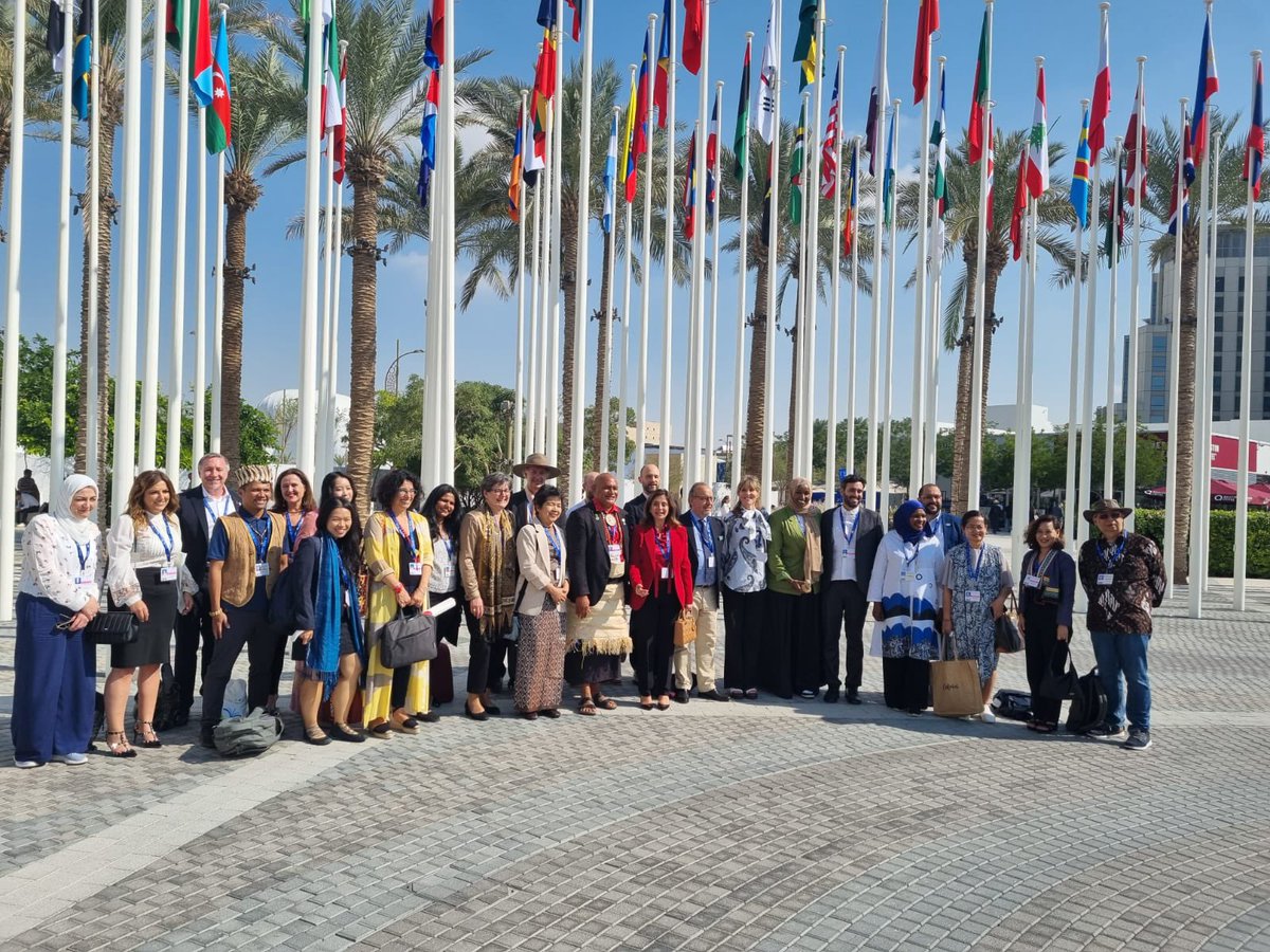 Congratulations to <a href="/UAEMCY/">وزارة الثقافة | الإمارات</a> <a href="/Salemalq/">Salem Khalid Al Qassimi | سالم بن خالد القاسمي</a>, Min. Cult. of Brazil @MagaAfroPop &amp; <a href="/DanaFiras1/">Dana Firas</a> for launching the Group of Friends of Culture-Based Climate Action (GFCBCA). ALIPH will continue to support this joint effort. Culture is part of the solution. #COP28