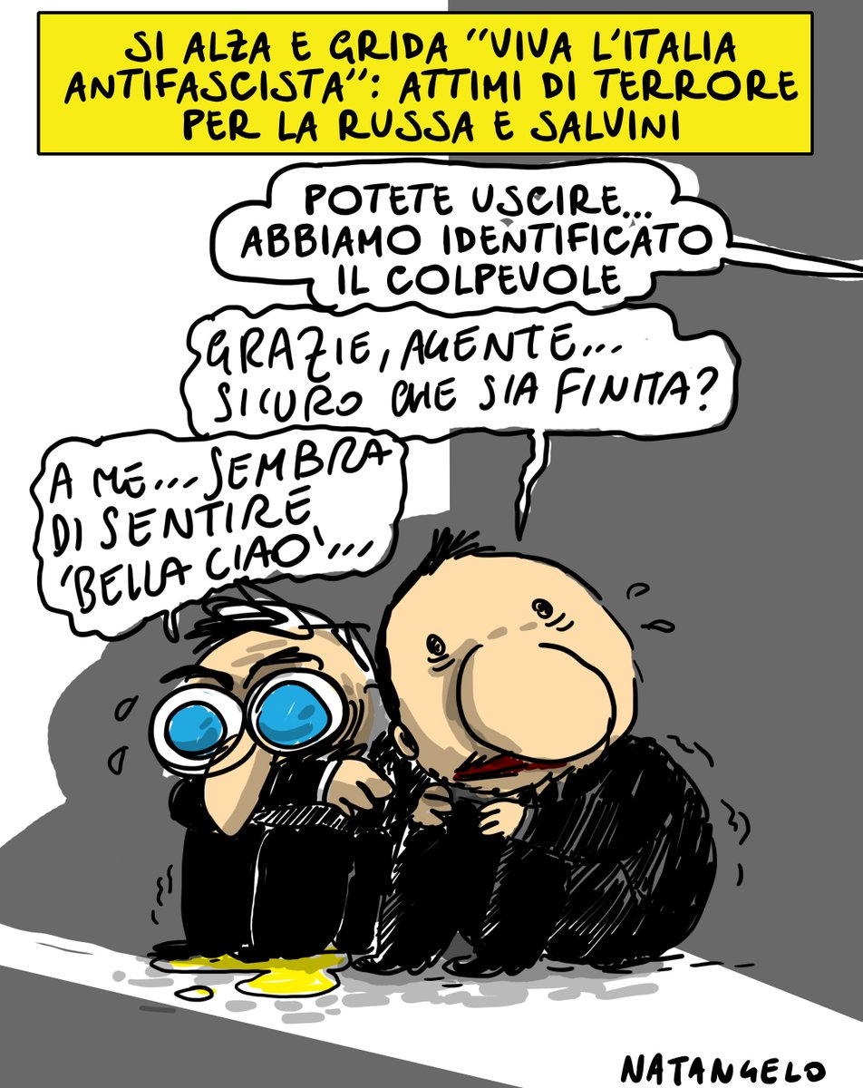vile attentato

#vivalitaliaantifascista #digos #scala #identificatecitutti #salvini #LaRussa  #vignetta #fumetto #memeitaliani #umorismo #satira #humor #natangelo