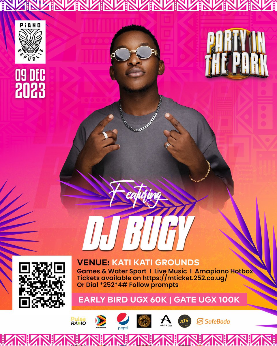 partyinthparkug's tweet photo. Tonight we moving correct.
The vibes will be served by @deejaybugy and Kampala’s biggest deejays alongside @Lojaymusic .
Get the mood ready for the energy tomorrow..🔥🔥
Get your tickets here >> https://t.co/l13NRObdZz. https://t.co/tchD3r21wX