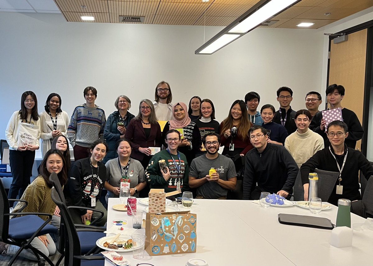 Earlier this week the Cowen Lab kicked off the Holiday season with our annual holiday party and gift exchange. Always a wonderful time celebrating the accomplishments of such a wonderful group of young scientists 🧫🧬🥼👩‍🔬🧑‍🔬 #tisthescience