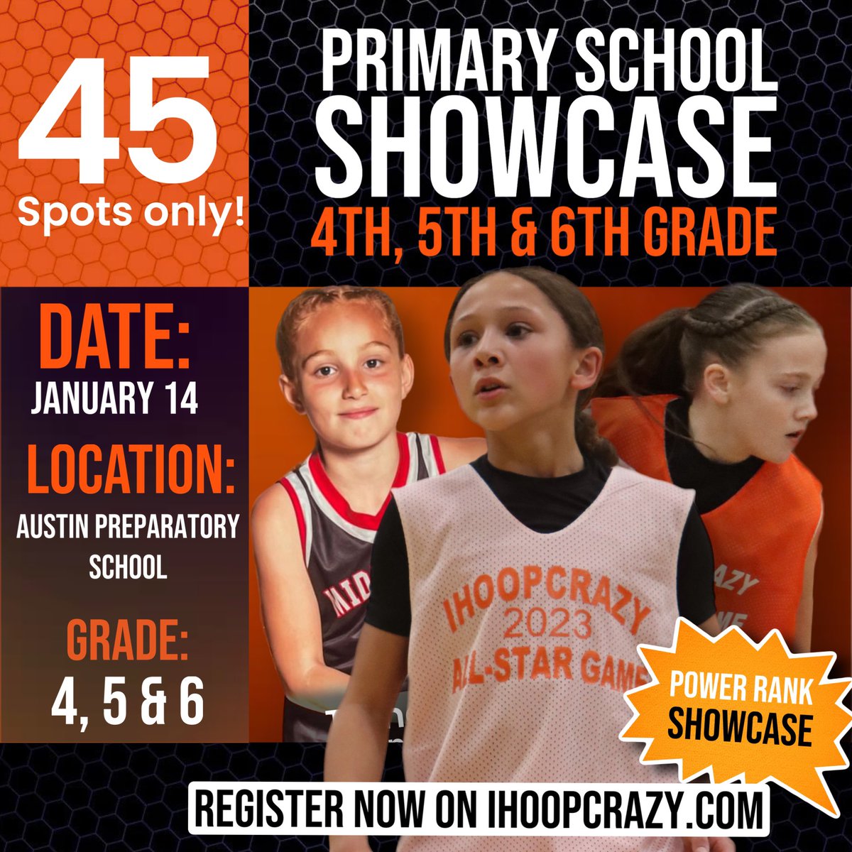 We are gathering in the best 4th, 5th &amp; 6th grade girls and RANKING them on ihoopcrazy.com. The event is at Austin Prep school. Who’s the best player in primary school? Registration is now open!