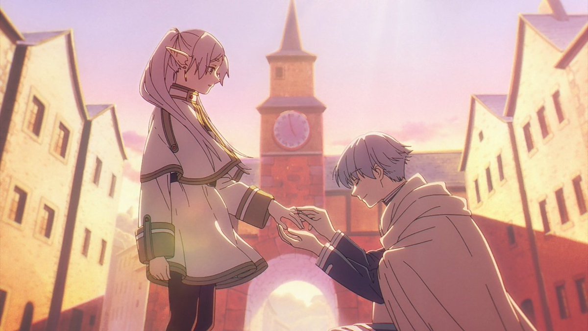 Ezio0181's tweet photo. Frieren un día se levantará y dirá...
"Así que yo le gustaba a Himmel"

El héroe de la espada habrá podido derrotar al rey demonio pero no el frío corazón de la elfa, bellísimo https://t.co/0Acy5JY492