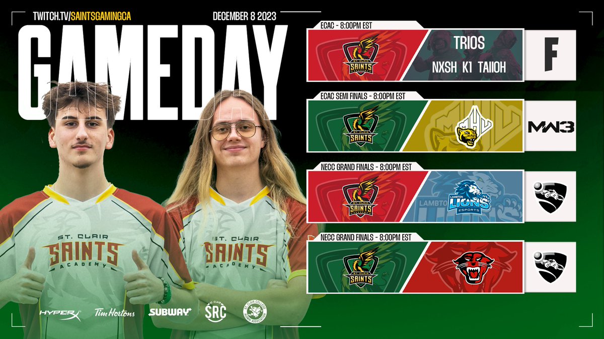 SaintsGamingCA's tweet photo. A packed gameday before the weekend! 

📺https://t.co/zDQo9ars1a https://t.co/w9nMerjLI7