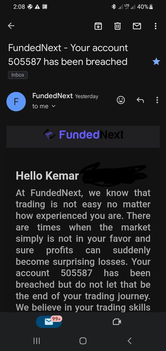 reddas_21's tweet photo. Not ended 2023 on a good note totally disappointed with myself! @FundedNext https://t.co/Z6dqymzeL6