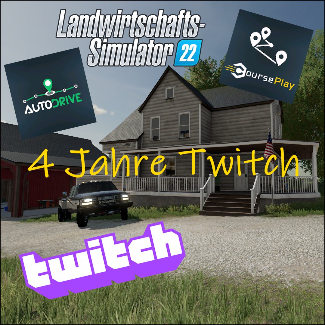 carpantus's tweet photo. Gleich startet der Stream zu meinem Kanal Geburtstag. Meinen ersten Stream gab es heute vor 4 Jahren.
#twitch #twitchgaming #kleinerstreamer #twitchgermany #twitchtv #twitchgerman #FarmingSimulator22 https://t.co/t5jc9dvafa