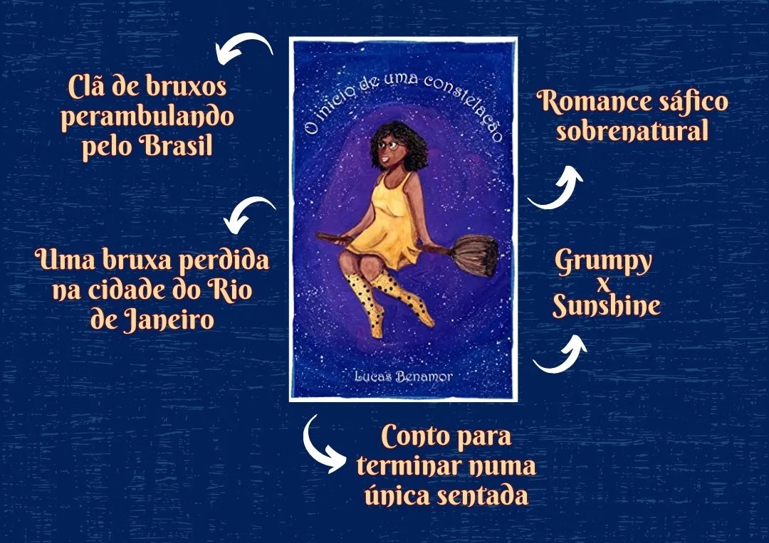 benautor's tweet photo. @oliviapilar Bom, já que foi permitido hahhaha, vou recomendar meu conto/novela, o início de uma Constelação! Fantasia urbana e sobrenatural ambientada no Rio de Janeiro e que tem um romance de uma bruxa com uma vampira 💙💛 https://t.co/VpUVwlIX1a