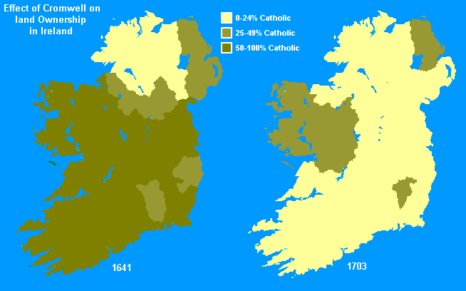 iamreddave's tweet photo. Land Ownership in Ireland 1641 and 1703 #100daysofmaps #day88 https://t.co/AxB1hjMnHi