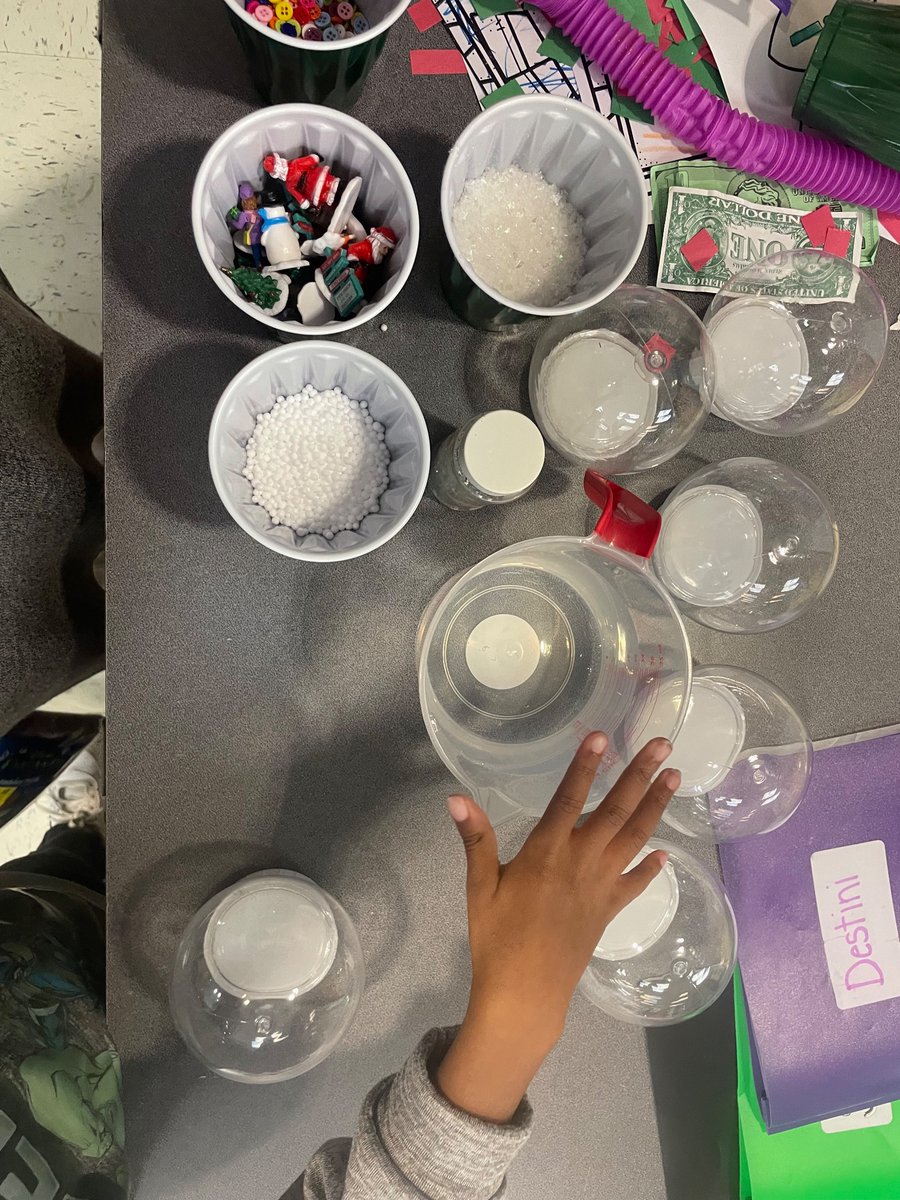 MrsGibSPED23's tweet photo. Snow globes and Christmas tree cones kind of day with our little Dukes💙💛 #WeAreCUCPS #ccesdukes https://t.co/1AepT5VA4P