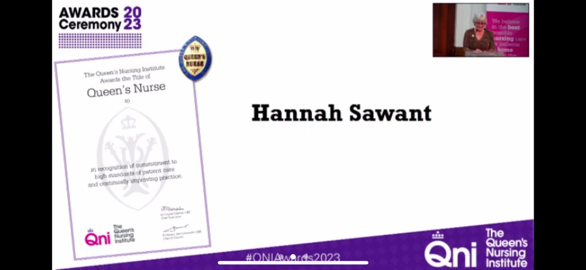 Hannah Brady Sawant (@hbradysawant) on Twitter photo An honour to have my name read out at the QNI annual awards today! Proud to be a new Queens Nurse! Congratulations to everyone who received an award today!
<a href="/TheQNI/">The Queen's Nursing Institute</a> @stephlawrence5 <a href="/DrDeniseRoss/">Denise Ross</a> <a href="/thuvia2014/">Thuvia Flannery</a> <a href="/racheltarrant5/">Rachel Tarrant</a> <a href="/LCHNHSTrust/">LCH NHS Trust</a> <a href="/sivanmanoj/">MANOJ SIVAN</a> <a href="/JennyDavison85/">Jenny Davison</a> An honour to have my name read out at the QNI annual awards today! Proud to be a new Queens Nurse! Congratulations to everyone who received an award today!
<a href="/TheQNI/">The Queen's Nursing Institute</a> @stephlawrence5 <a href="/DrDeniseRoss/">Denise Ross</a> <a href="/thuvia2014/">Thuvia Flannery</a> <a href="/racheltarrant5/">Rachel Tarrant</a> <a href="/LCHNHSTrust/">LCH NHS Trust</a> <a href="/sivanmanoj/">MANOJ SIVAN</a> <a href="/JennyDavison85/">Jenny Davison</a>