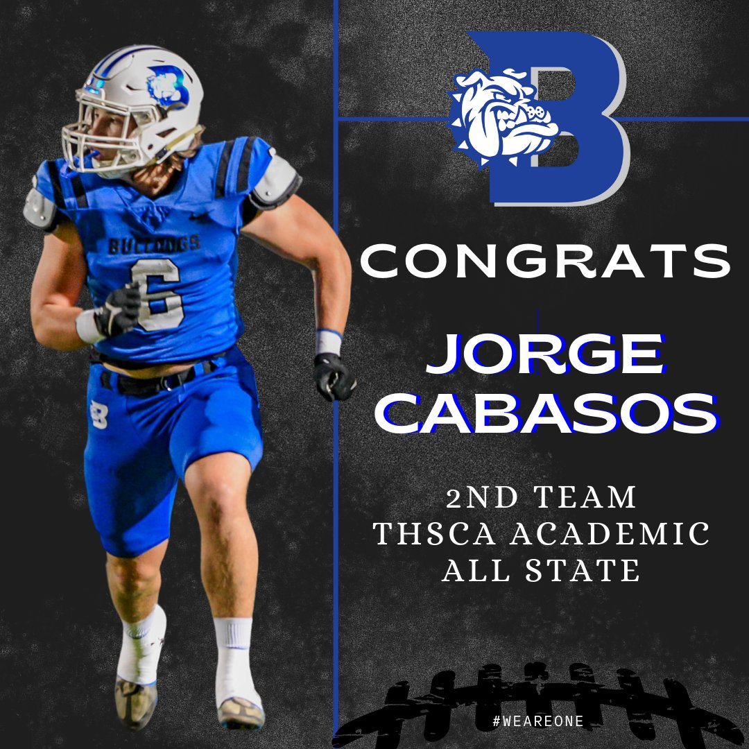 Congratulations to Jorge Cabasos on being named 2nd Team THSCA Academic All State and Noah Sizemore for Honorable mention THSCA Academic All State
We're so proud of these 2 hardworking Bulldogs! 

#WeAreOne
<a href="/BanderaISD/">Bandera ISD</a> 
<a href="/BanderaHigh/">Bandera High School</a> 
@DogssportsFb