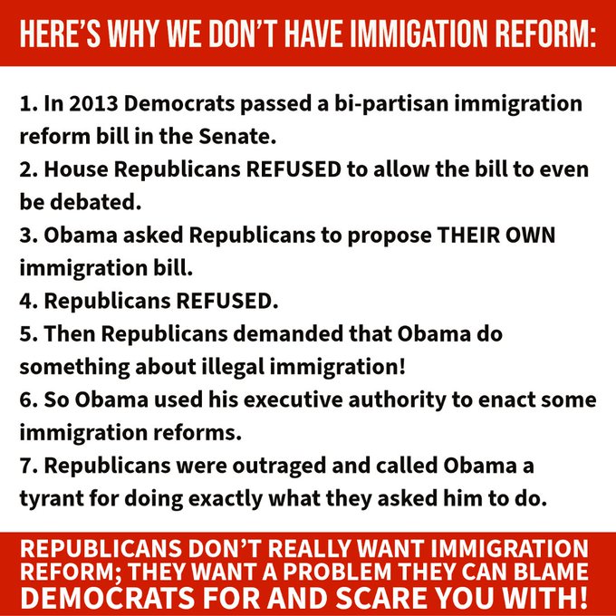 <a href="/SpeakerJohnson/">Speaker Mike Johnson</a> .<a href="/SpeakerJohnson/">Speaker Mike Johnson</a> Once all fails, revert back to fearmongering about immigration, isn't that right, Speaker Johnson? Your claims about the border crisis and President Biden's policies demand a response grounded in facts and reality, not political rhetoric:

1. Blaming Biden for