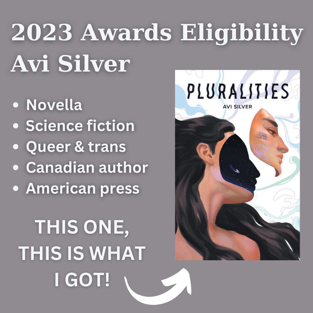 2023 Awards Eligibility post: this year PLURALITIES came out with @atthisarts! eligible for Nebulas, Hugos, Auroras & more ✨ I've heard there are a few recs over at @sfwa (thank you!!!💜) & I would be deeply grateful you added your voice in support. atthisarts.com/awards/awards-…