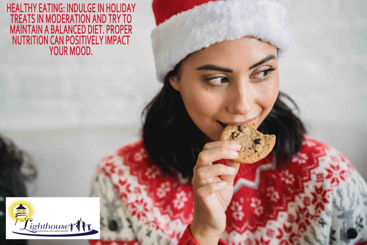 LighthouseCntr's tweet photo. Healthy Eating: Indulge in holiday treats in moderation and try to maintain a balanced diet. Proper nutrition can positively impact your mood.
#lighthouse #wellness #holidays #therapy #stressfree #together #healthyeating https://t.co/URhbxmfO3o