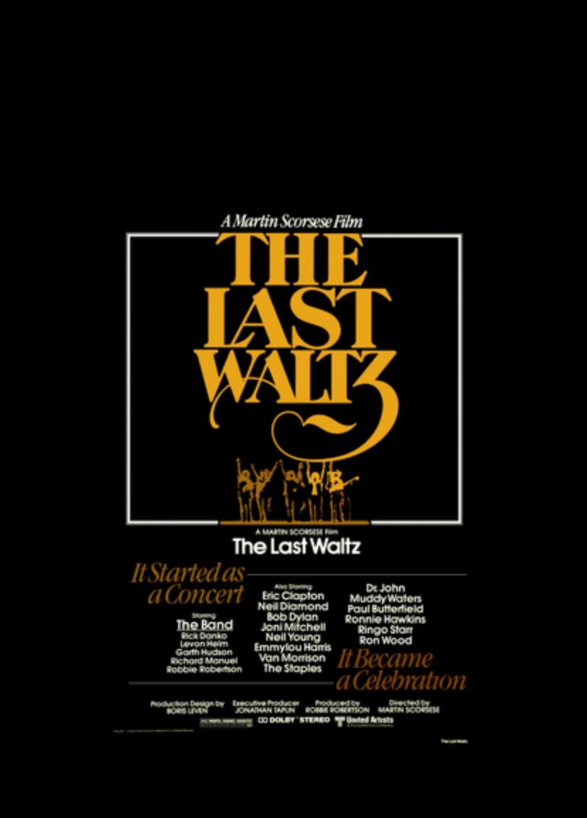 Watching The Last Waltz. Good start to the weekend.