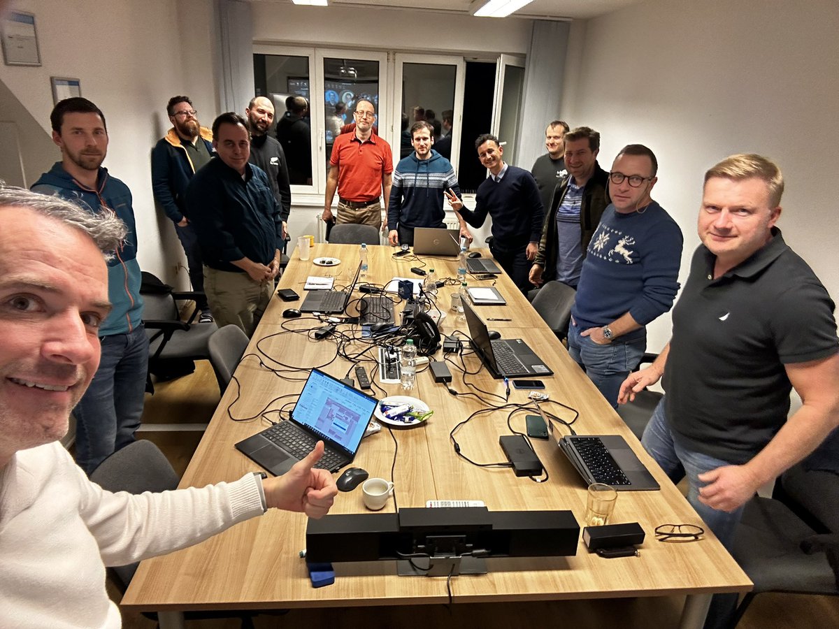 Ryzner's tweet photo. The @ICONICS team had a great week doing some big room planning and diving deep on acceptance criteria for our v11 epics. Thank you to all that put in the long days! I think our new end of meeting chant is going to stick! 👏
 
#atleast500acronymsusedthisweek
#agile #lean https://t.co/fz27i93xdK
