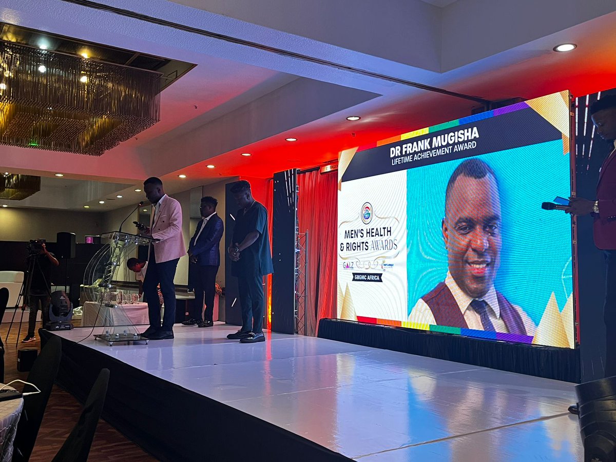 🎗️ Each award tonight is a testament to the progress we are making in the fight for health and rights for Black gay men. But the journey continues. #MensHealth & #RightsAward @icasa2023 @galzinf @GBGMC_Int #EqualityMatters 🏳️‍🌈